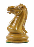 Vintage Reproduction 1850-55 Staunton 4.4" Ebony/ Antique Chess Pieces