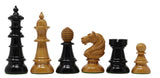 Old Vienna Style Coffee House 1900 Reproduction 4.5" Antiqued/Box wood Chess Set