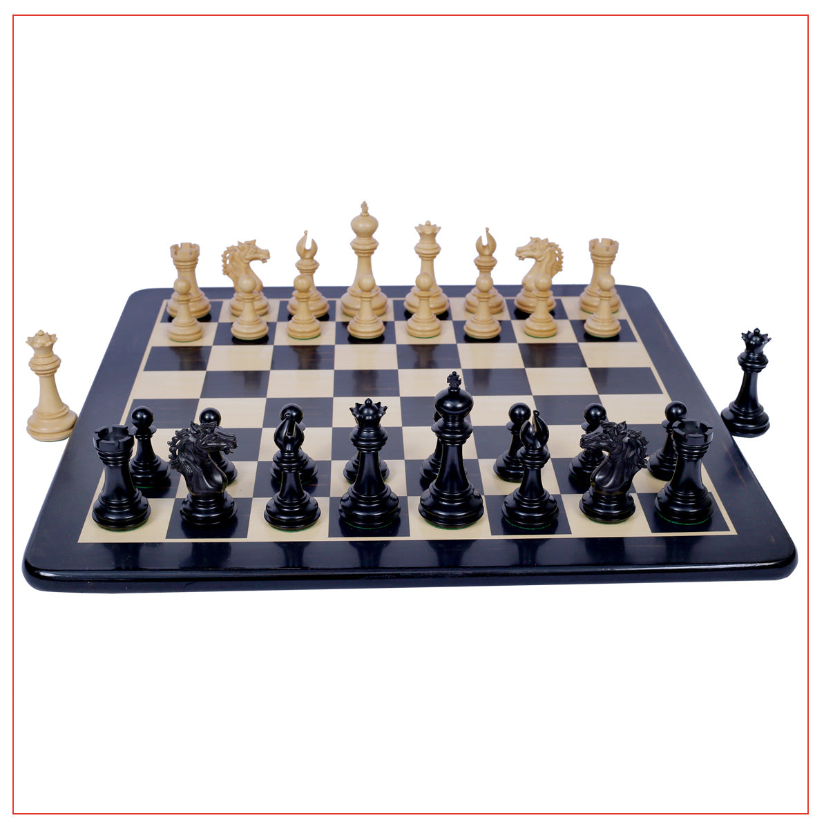  Staunton Castle, Regal Series Wooden 4'' Chess Pieces - Best Chess  Board Game - Beginner Learning Teaching Professional Optimal Weighted Chess  Pieces, for Kids & Adults : Toys & Games