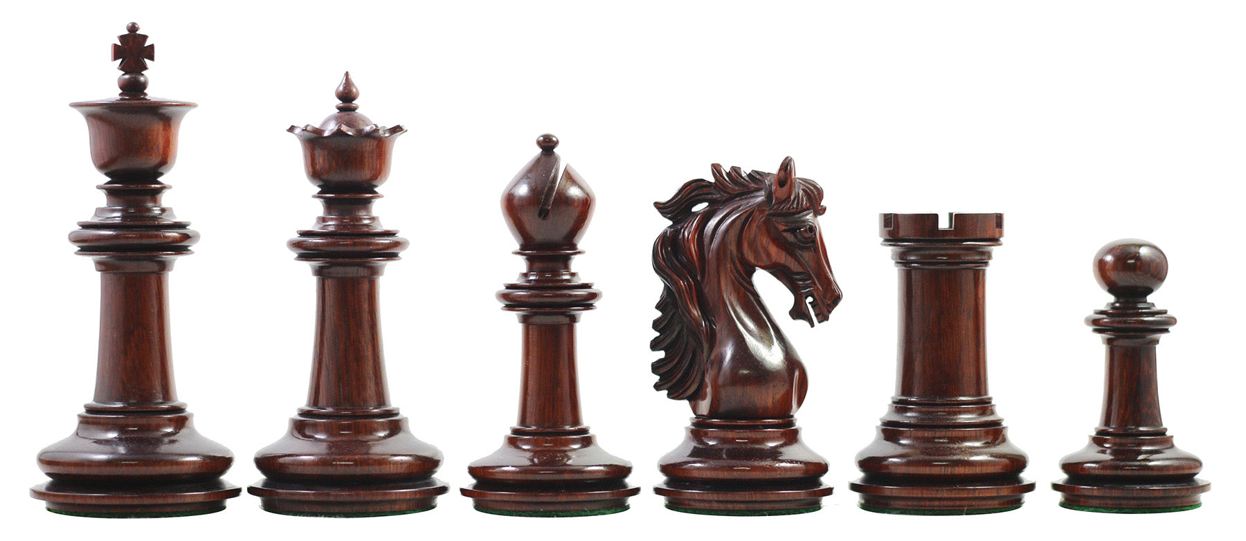 Danum Series 4.4" Premium Staunton Chess Set in Padouk Wood