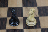 Original Reproduction Nathaniel 1849 Vintage 4.4" Chess Pieces in Boxwood & Ebony