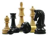 Augusta Series 4.125" Premium Staunton Chess Set in Ebony and Box Wood