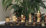 Dubrovink Series 1970 Reproduction 3.75" Luxury Burnt Accacia / Boxwood Chess Set