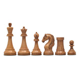 The Herman Steiner Commemorative Series Chess Pieces in Distressed Boxwood and Ebony - 5.0" King