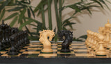 Valluzia Series 4.4" Luxury Staunton Chessmen in Ebony and Boxwood