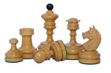 German Knubbel Reproduction Vintage 1930 Chess Set 3.5" in Antiqued and ebonised Box wood