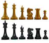 Emil Kemacny 1892-93 Reproduction Staunton Chess Set in Ebony/Antiqued Box wood