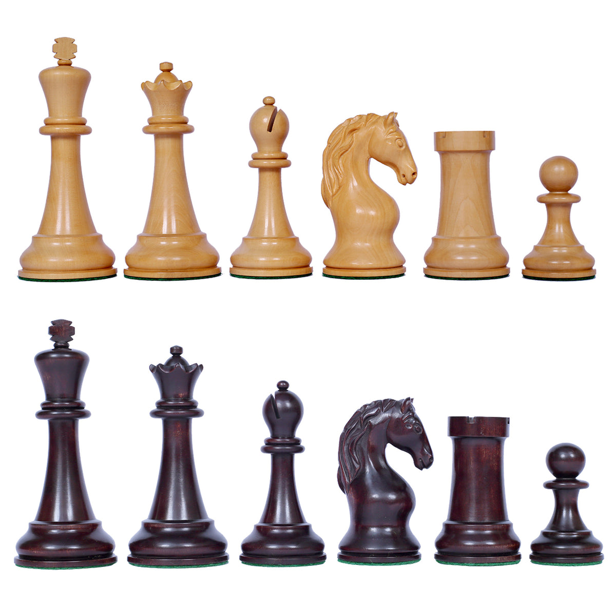 Piatigorsky 1865 Reproduction Staunton 4.5" Chess Pieces