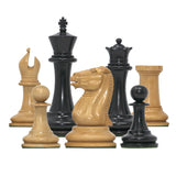 GRAND REVIVALS: NATHANIEL COOKE SERIES 1849 Ebony Chessmen King: 3.625"