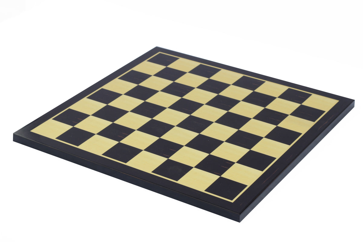 Chess Board with 2.5" Square size in Ebony/Box wood Look